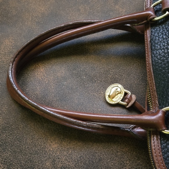 Black Dooney & Bourke Handbag with Brown details and handles - Picture 10 of 14